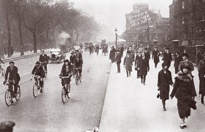 City Workers Walk to Office, May 1926 by English Photographer